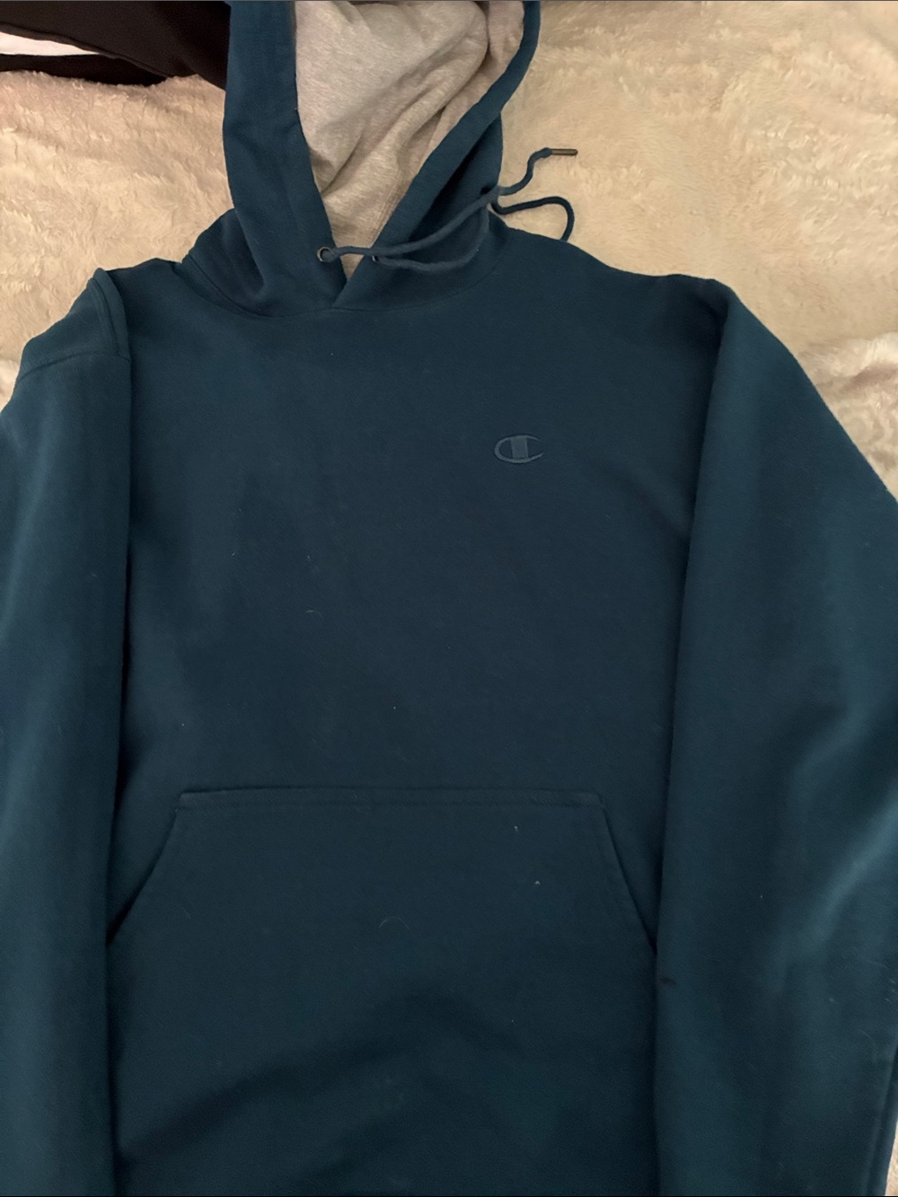 Champion Dark Teal Pullover Hoodie